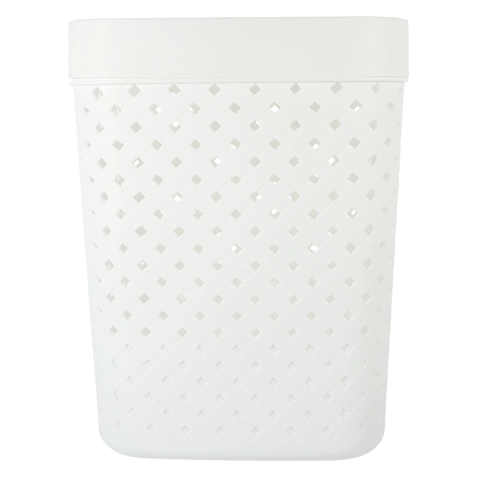 

Hollow Trash Can Small Garbage Bin Bathroom Wastebasket Office Desk Bedroom Litter Box Modern Gray Easy Clean PP Container