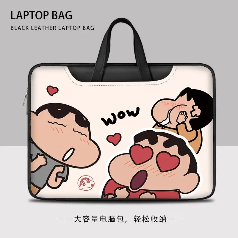 

Disney Stitch Crayon Shin-chan Cartoon Cute Portable Large Capacity Computer Bag Tablet PC Lightweight Simple Storage Bag Gift