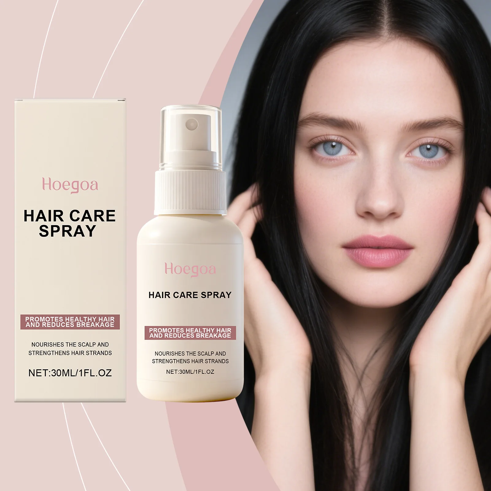 Hoegoa Hair Care Spray Nourish Scalp Strengthens Hair Strands Reduce Breakage Anti Hair Loss Repair Damaged Hair Growth Essence