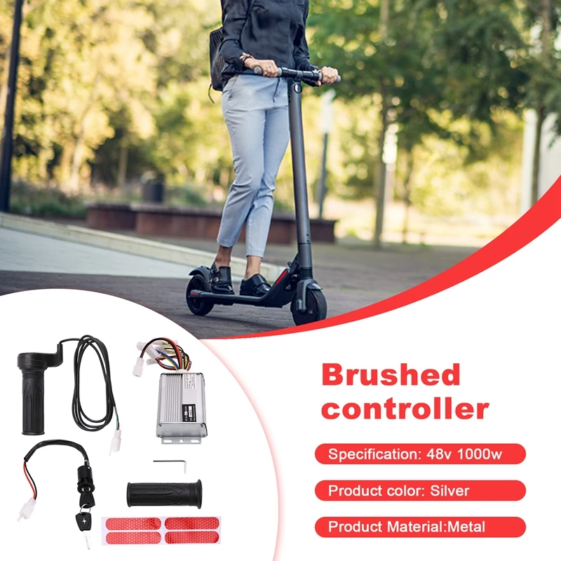 1000W Electric Scooter Brush Controller +Throttle+Accelerator+Lock Kit For Electric Bike/Electric Scooter