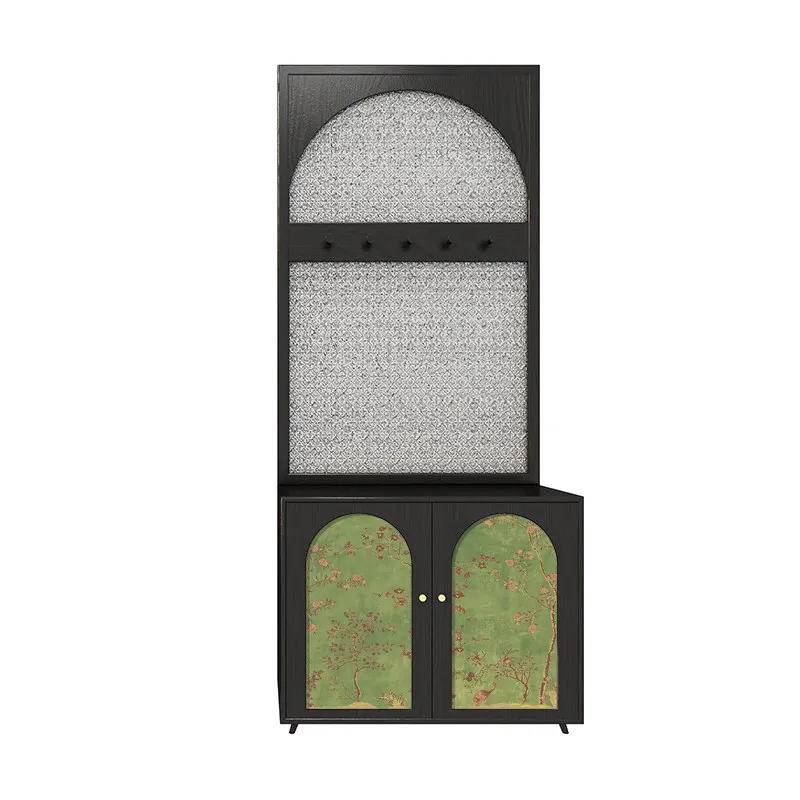 

Opposite the door and entrance, household shielding decorative storage partition cabinet