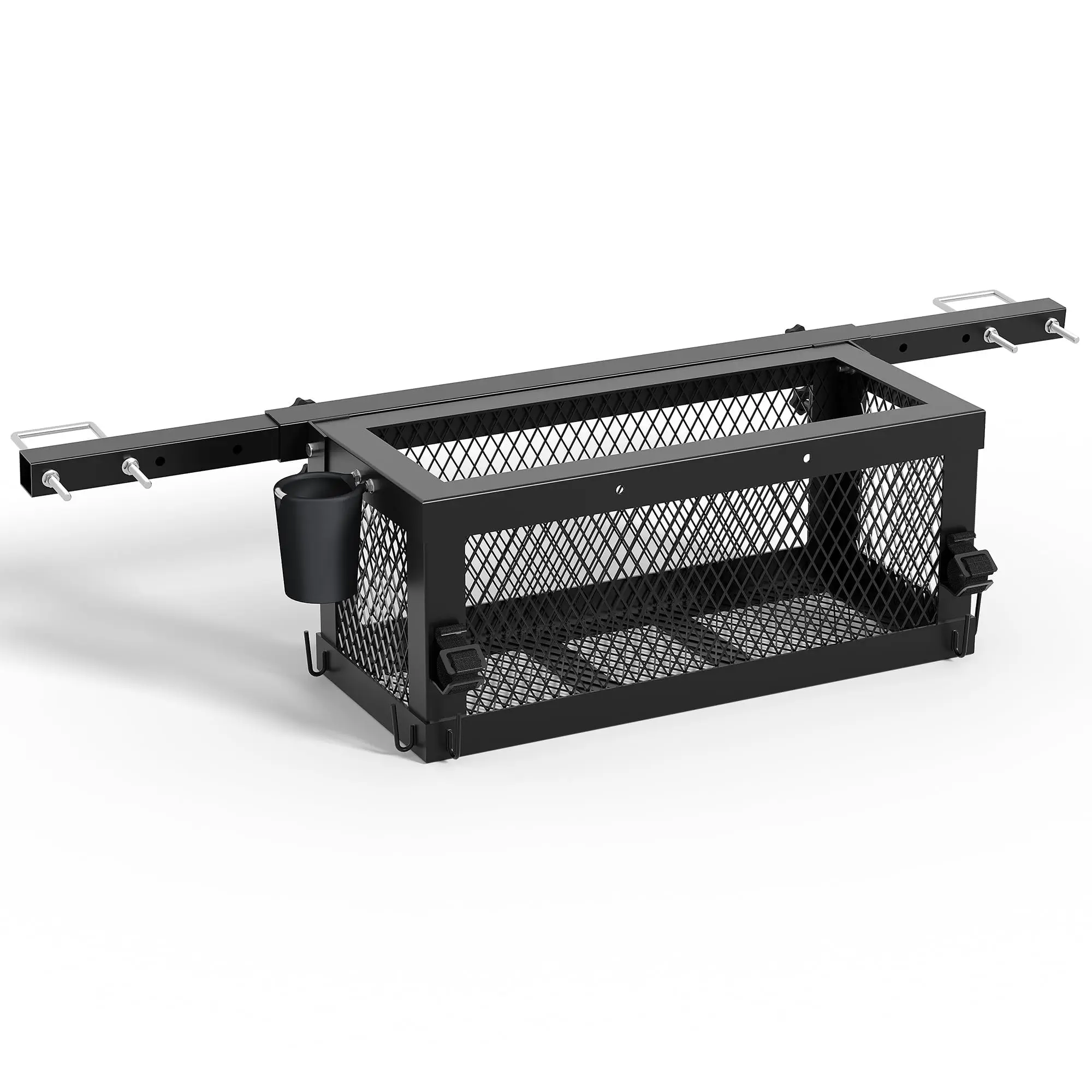 Heavy Duty Universal Tractor Tool Box Tray Attachment 23.5 X 10 X 10 Multi-Function Tool Basket Storage Holder Compatible With Kubota Tractors Zero Turn Mower