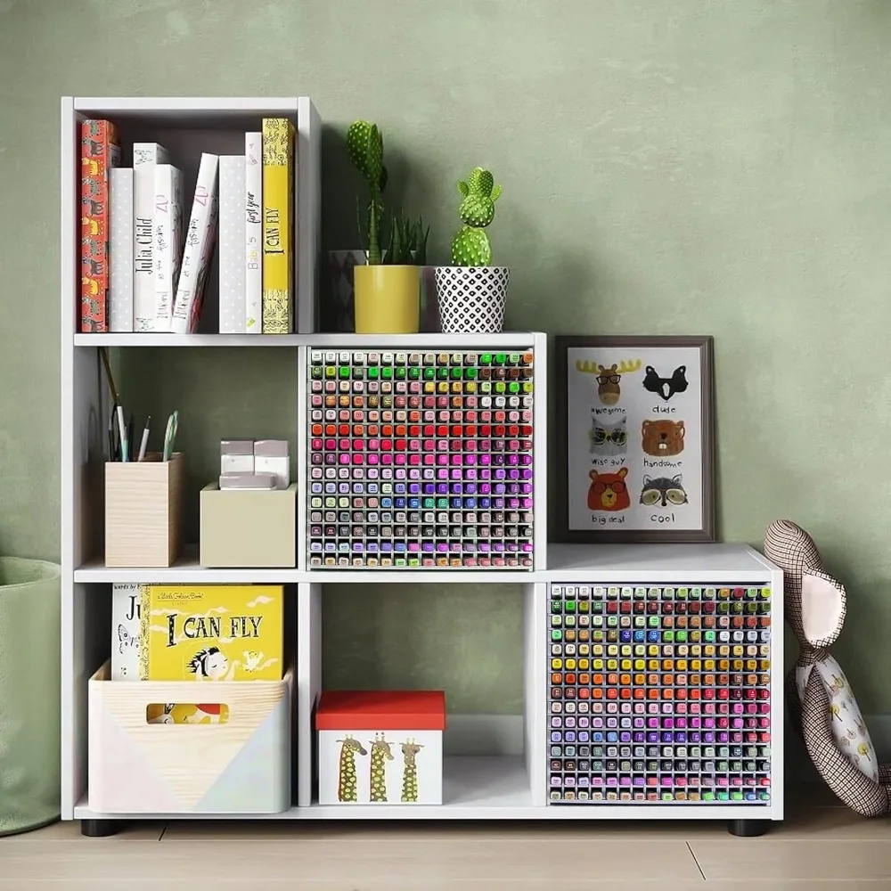 Marker Organizer with 240 Slots Adjustable Divider Storage Rack for Pens Colored Pencils Art Brushes Desk Organizer