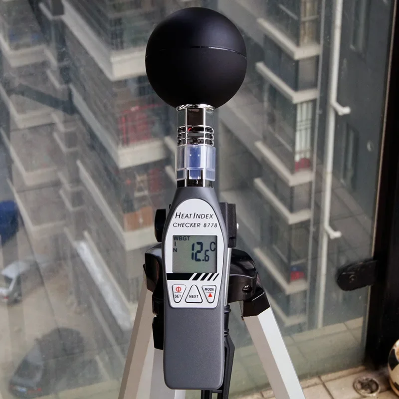 AZ8778 مقياس حرارة الكرة السوداء عالي الدقة، مقياس مؤشر الحرارة، مقياس الرطوبة الحراري، أداة قياس مؤشر الحرارة