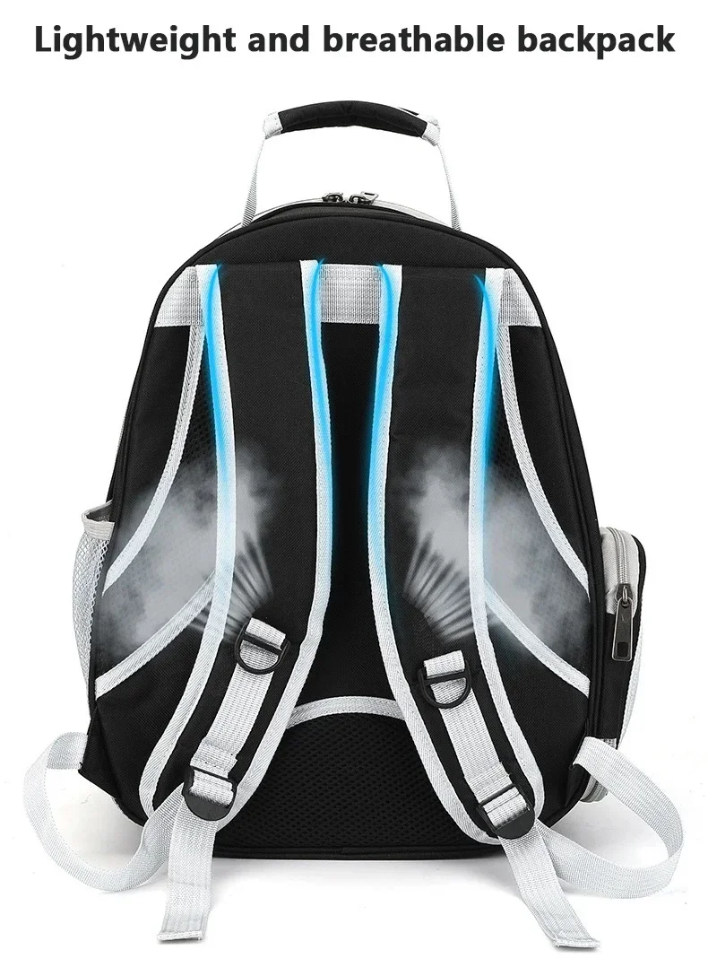 Atmungsaktiver Tragbarer Haustier-Rucksack Transparente Raumkapsel-Tasche für Katzen und Hunde - Haustiertransport mit Komfortgriffen – Detail 7