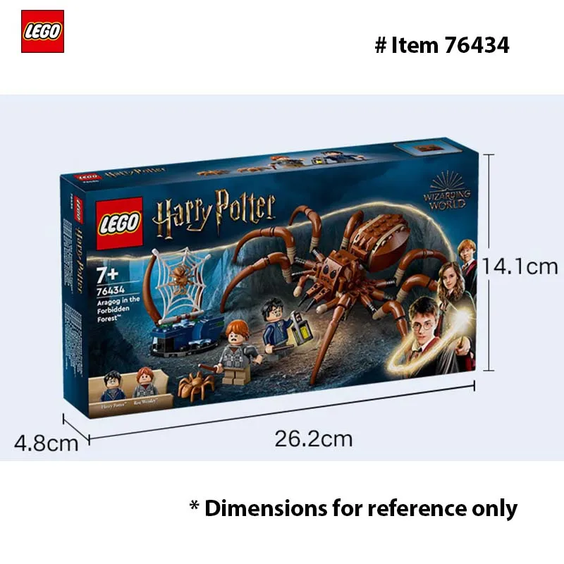 LEGO 76434 Harry Potter - Aragog in The Forbidden Forest Set with Spiders  Magical Creatures Figurines 2 Character Minifigures