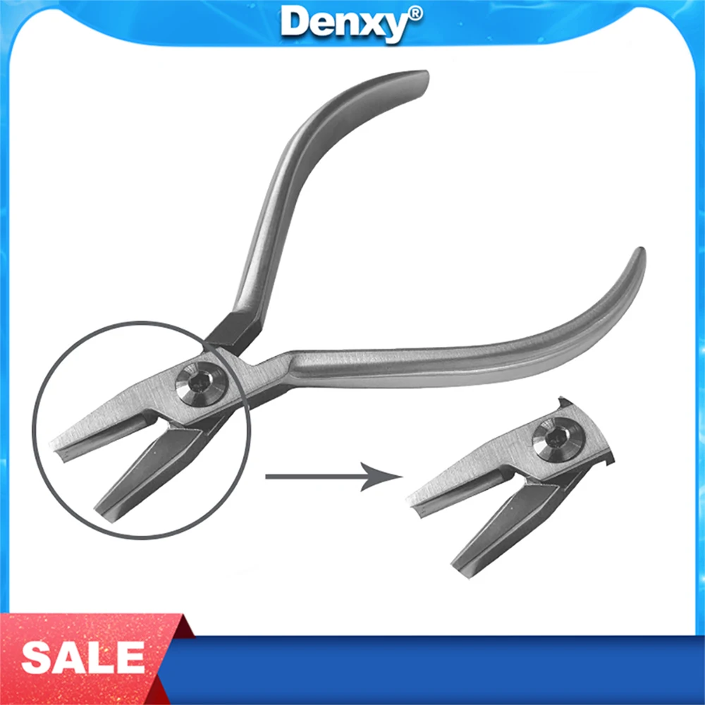 DENXY Dental Orthodontic Pliers Heavy Wire Adjusting Plier Bending To Adjust The Archwire Radian Cutting Forceps