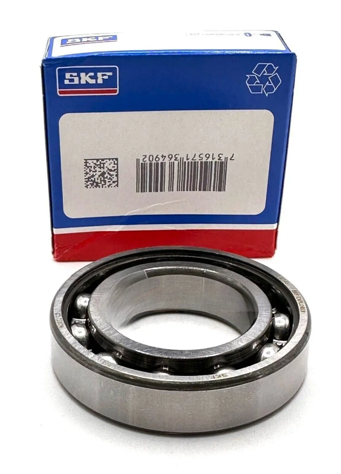 SKF 6007 DEEP GROOVE BALL BEARING, OPEN, NO SEALS 35x62x14mm