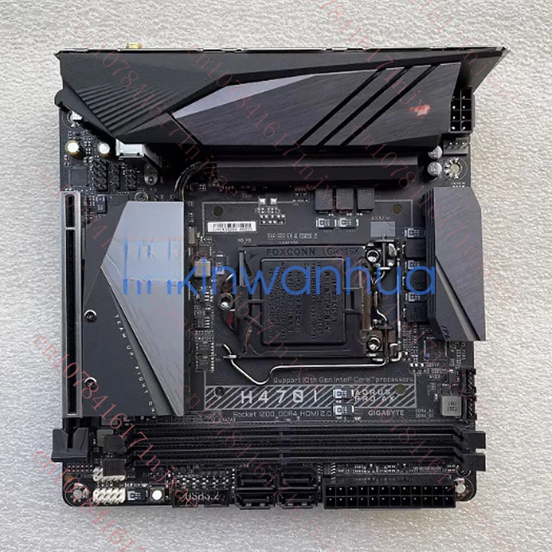 

used For Gigabyte H470I AORUS PRO AX Motherboard 2×M.2 4×SATAIII DP+HDMI Mini-ITX.