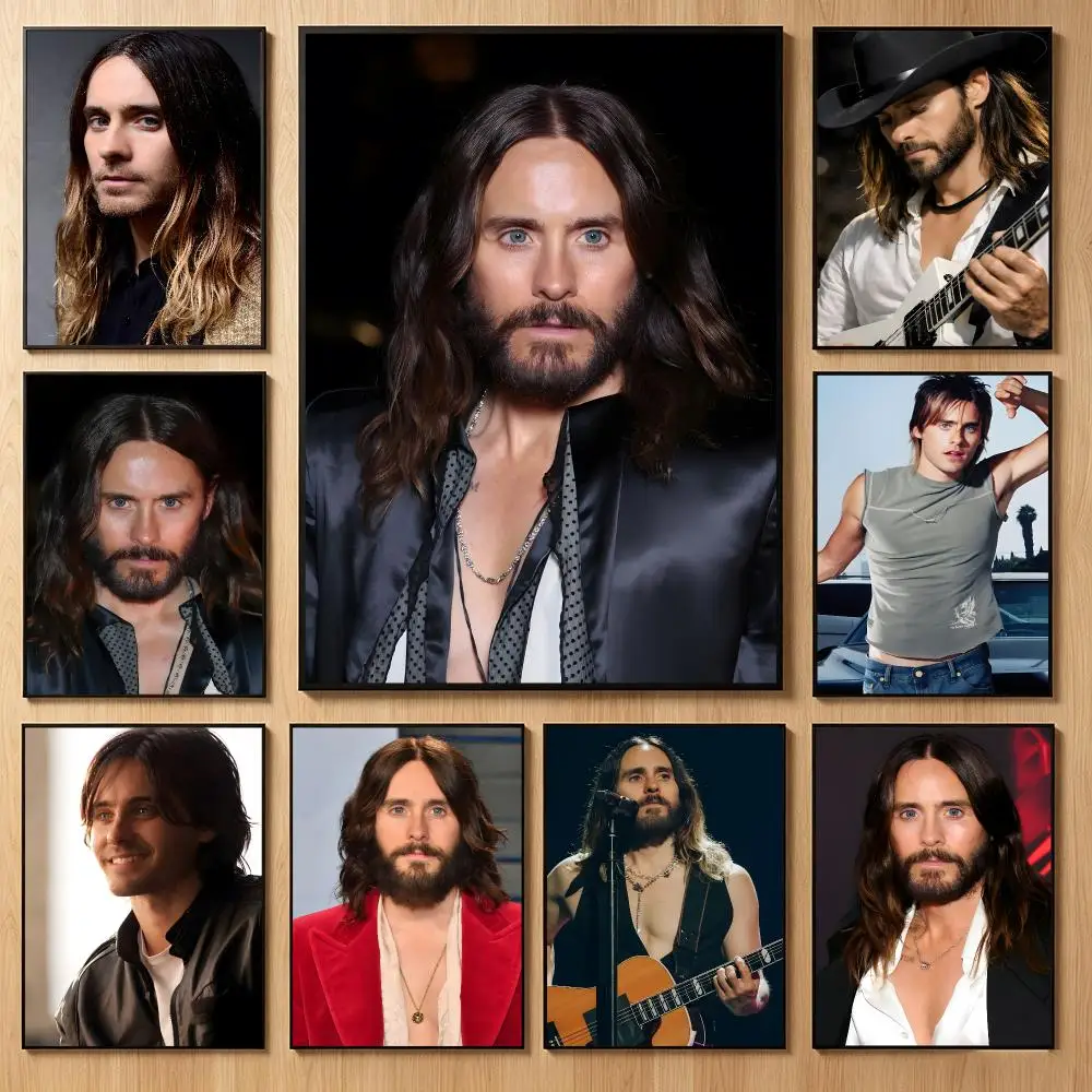 Eccentric Multi-Talented Celebrity J-Jared Leto Poster Classic Self-Adhesive PP Wall Sticker for Living Room Bar Decor Gift