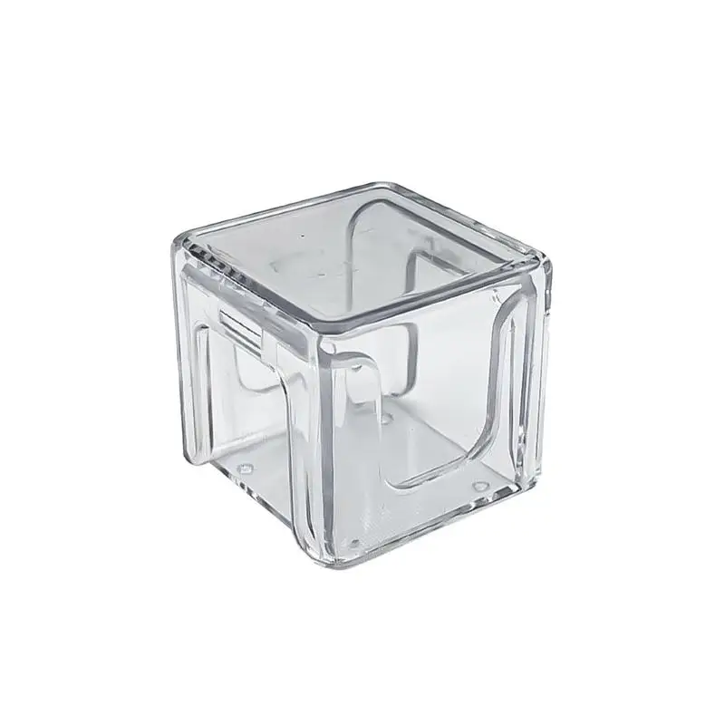 Pool Chalk Holder Acrylic Cube Chalk Storage Holder Transparent Pool Table Accessories For Table Billiards Billiard Chalk