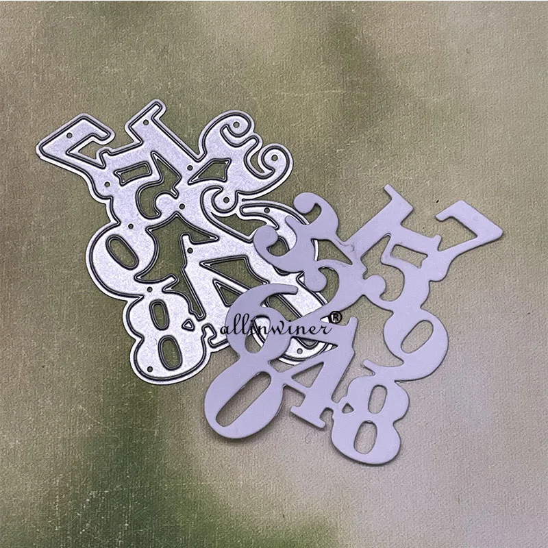 Digital number decoration Metal Cutting Dies Stencils Die Cut for DIY Scrapbooking Album Paper Card Embossing