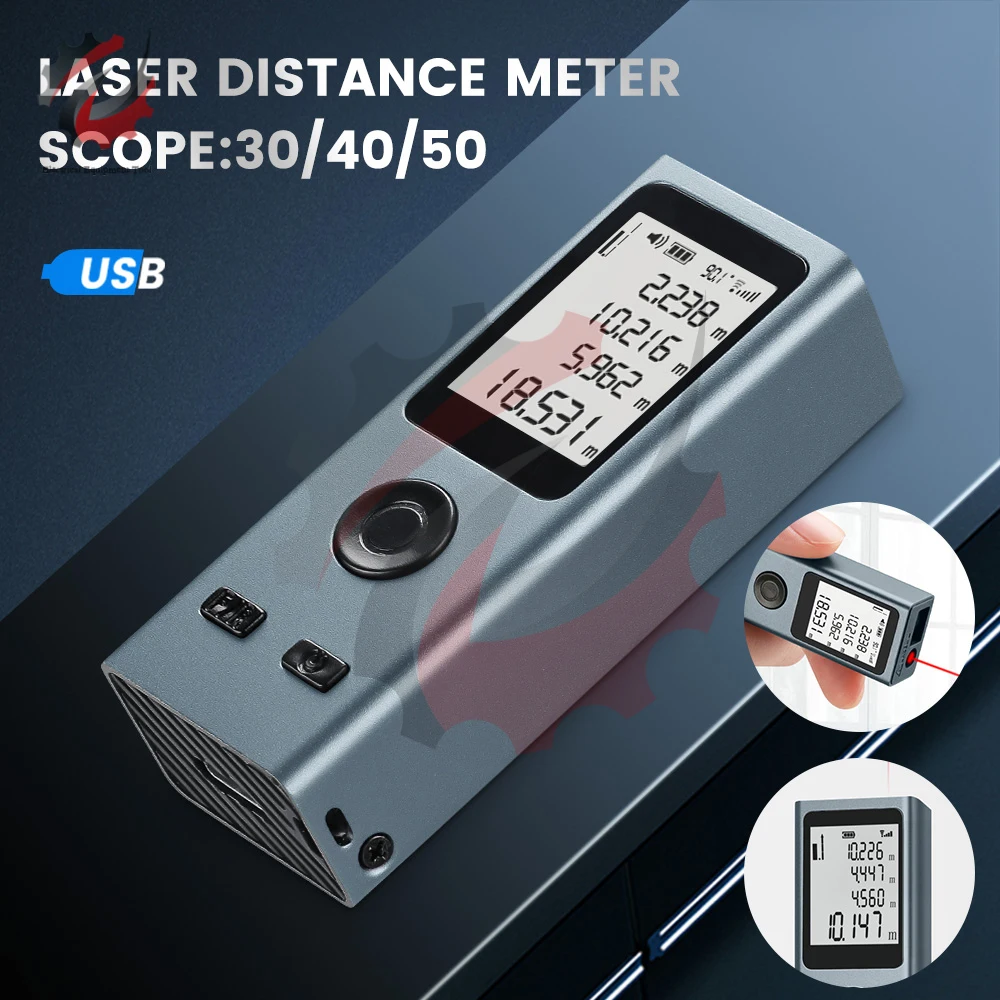 medidor de distancia a laser digital profissional telemetro fita metrica ferramenta de teste 25m 30m 40m 50m 01