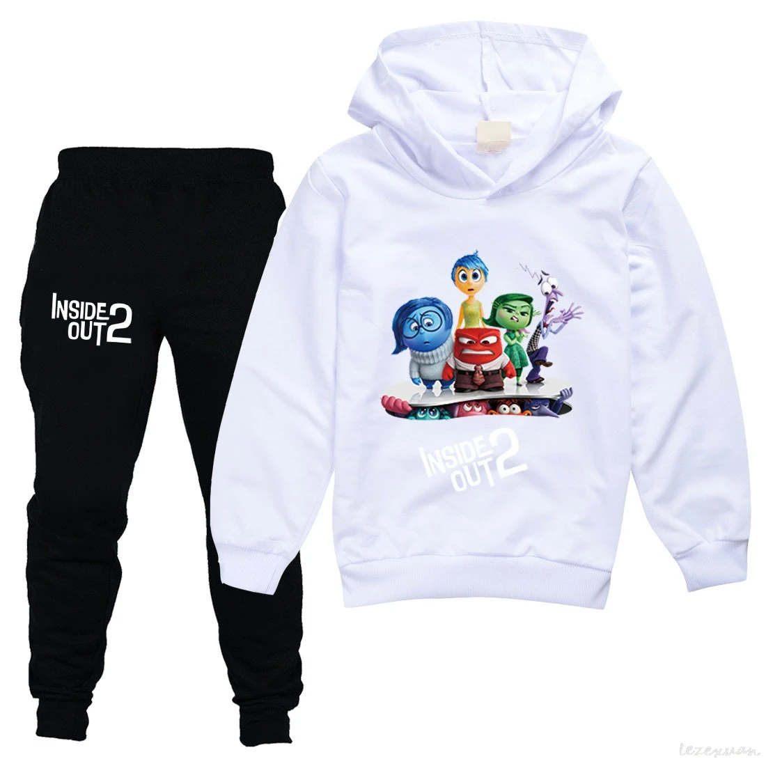 Inside Out 2 Hoodie bayi laki-laki, baju Sweatshirt Hoodie lucu, celana Hoodie anak perempuan remaja, Set 2 potong, hadiah terbaik