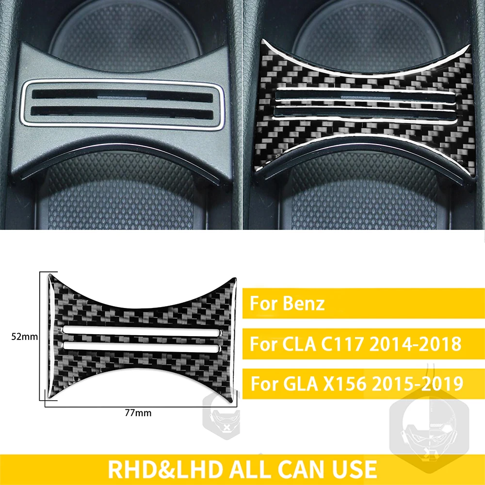 Auto-interieurbekleding Voor Benz Voor CLA Voor GLA A-klasse W117 C117 W176 X156 Accessoires Auto-styling Dashboard Airconditioning Vent Cover Sticker Trim Accessoires Autobekleding (Kleur : 1