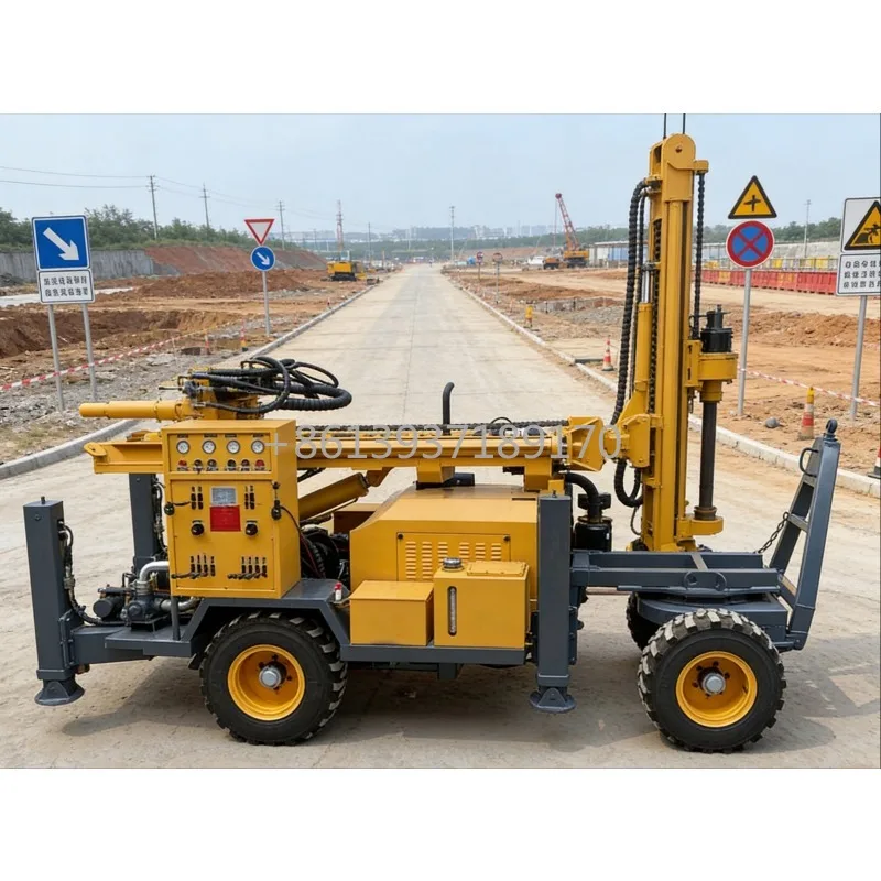 Mud Pump Drilling Rig Suitable for Deep Wells Water Well Air Compressor Drilling Rig