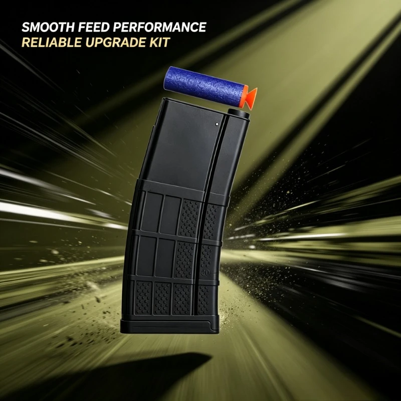 Light‑Weight Nylon Visible Window Feed Clip Quick‑Swap Upgrade Component For AR M4 Gel Toy