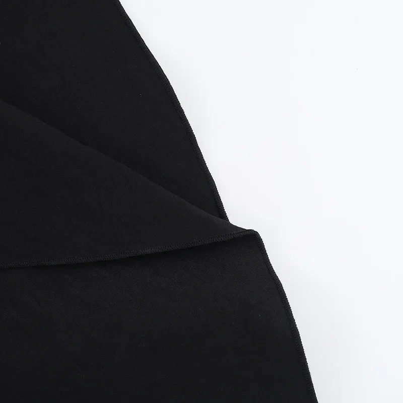 Goth Dark Acubi Fashion Black Swing A-line Skirt Punk Grunge Metal Buckle Streetwear Bandage Skirts Mall Gothic Alt Clother