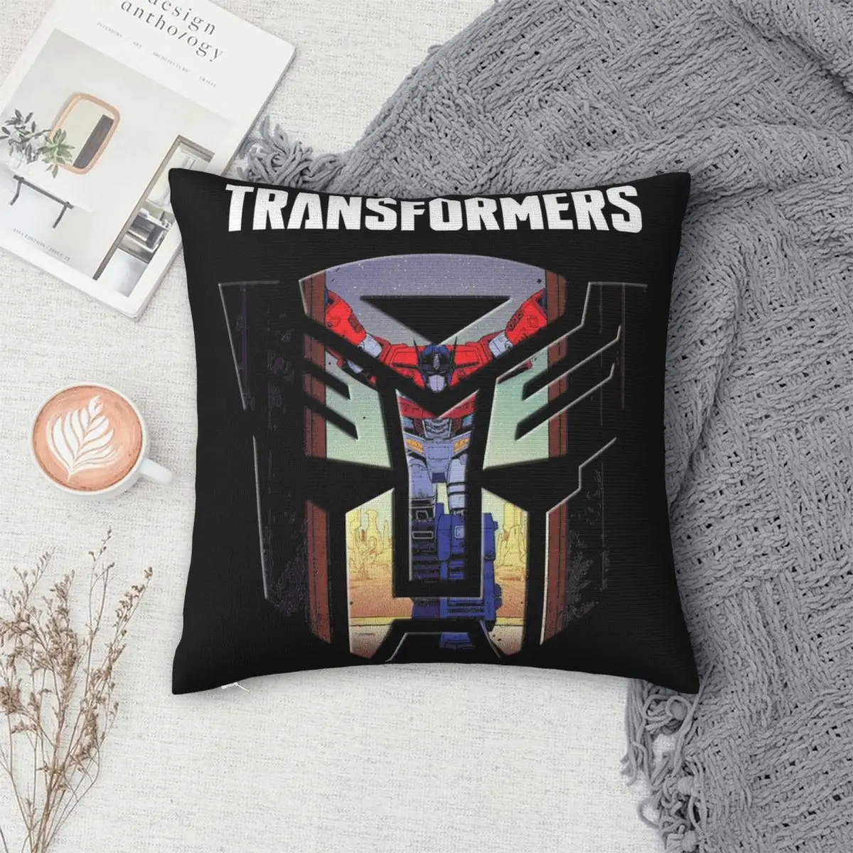 Transformers Pillowcases Merch Printing Cushion Cover Pillow Covers Car Decoration Square Multiple Sizes