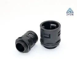 Nylon PA66 Straight Type Corrugated Pipe Waterproof Cable Gland Quick Conduit Fitting for Plastic Flexible Conduit Bellows Joint