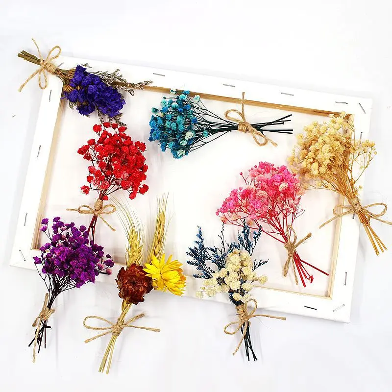 Mini Dried Flowers Bouquet Home Decoration New Year 2023 Party Christmas Decoration fleurs stabilisées naturelles pour mariage