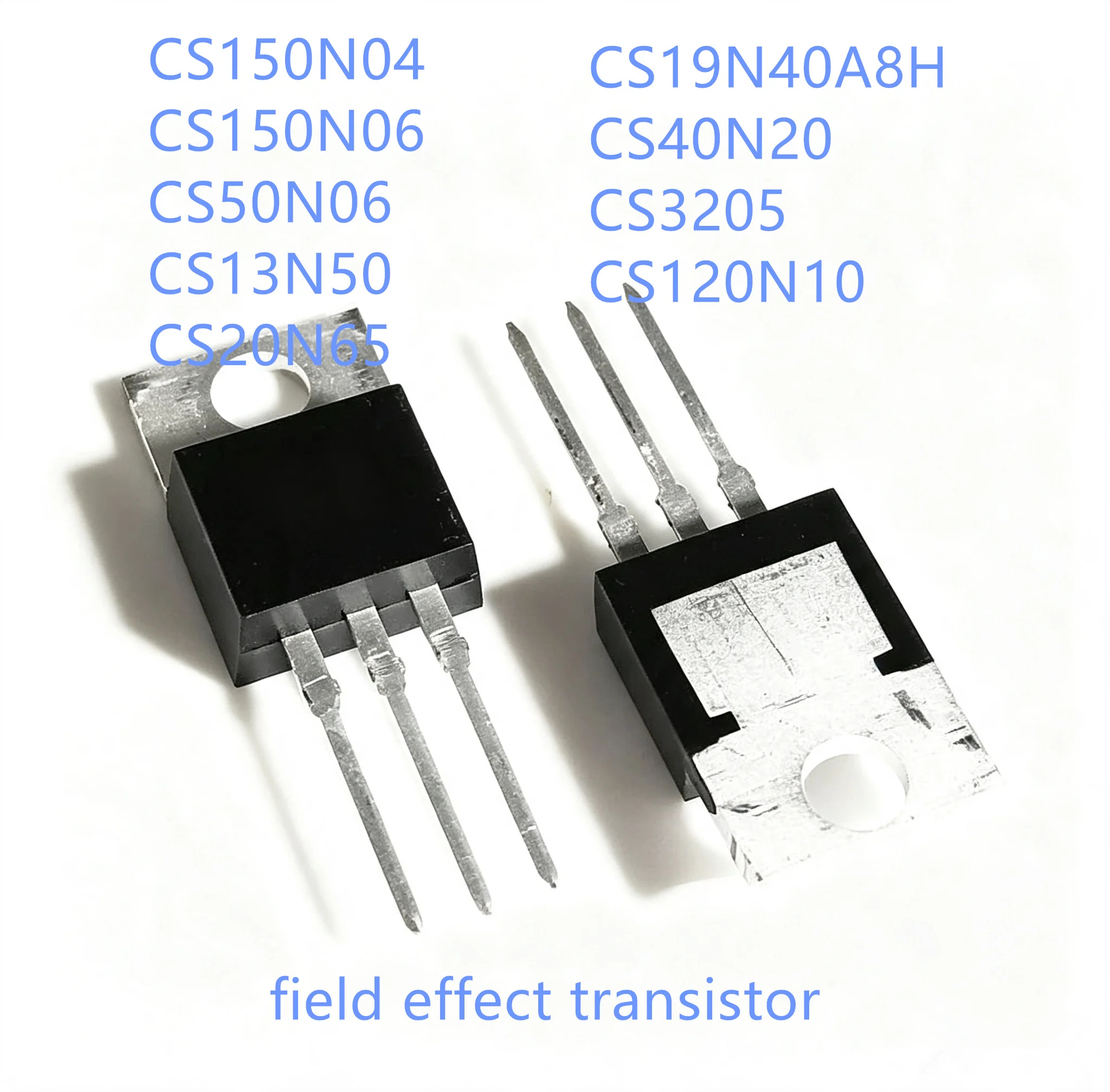 5PCS CS150N04 CS150N06 CS50N06 CS13N50 CS20N65 CS19N40A8H CS40N20 CS3205 CS120N10 TO-220 MOS FET