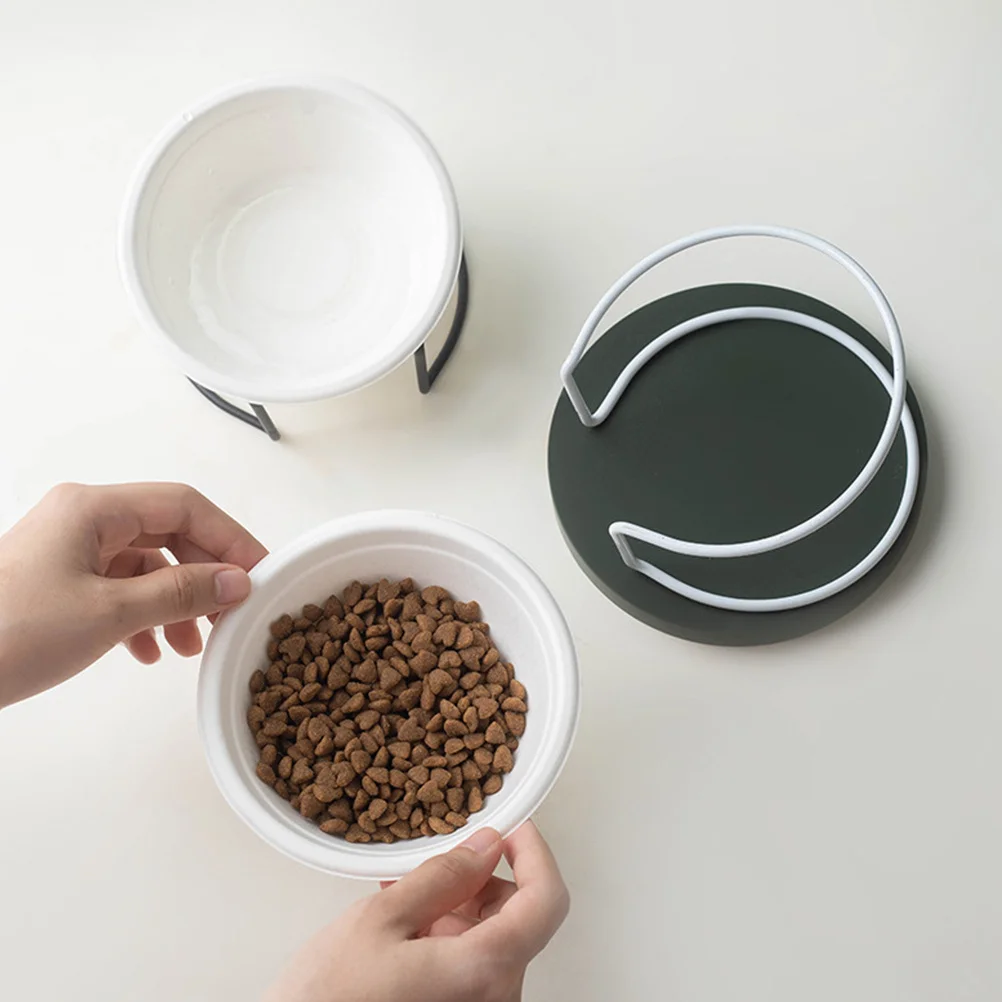 

Paper Bowl Set for Pets Cat Feeding Safety Portable Pet Bowl Replacement Practical Iron-Free Design