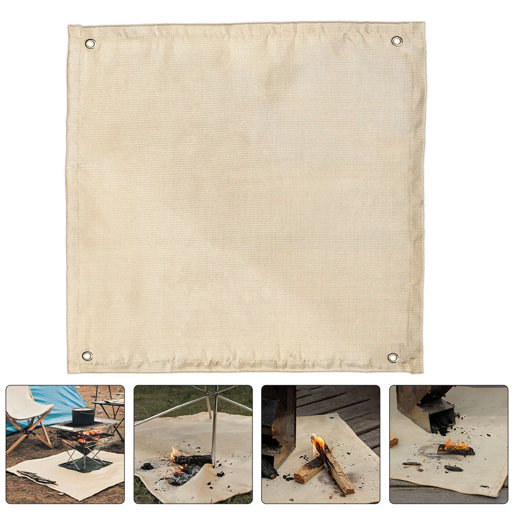 

Premium Fireproof Blanket Fiberglass Heat Resistant Flame Retardant Mat For Outdoor Barbecue Camping Stove Protection Durable