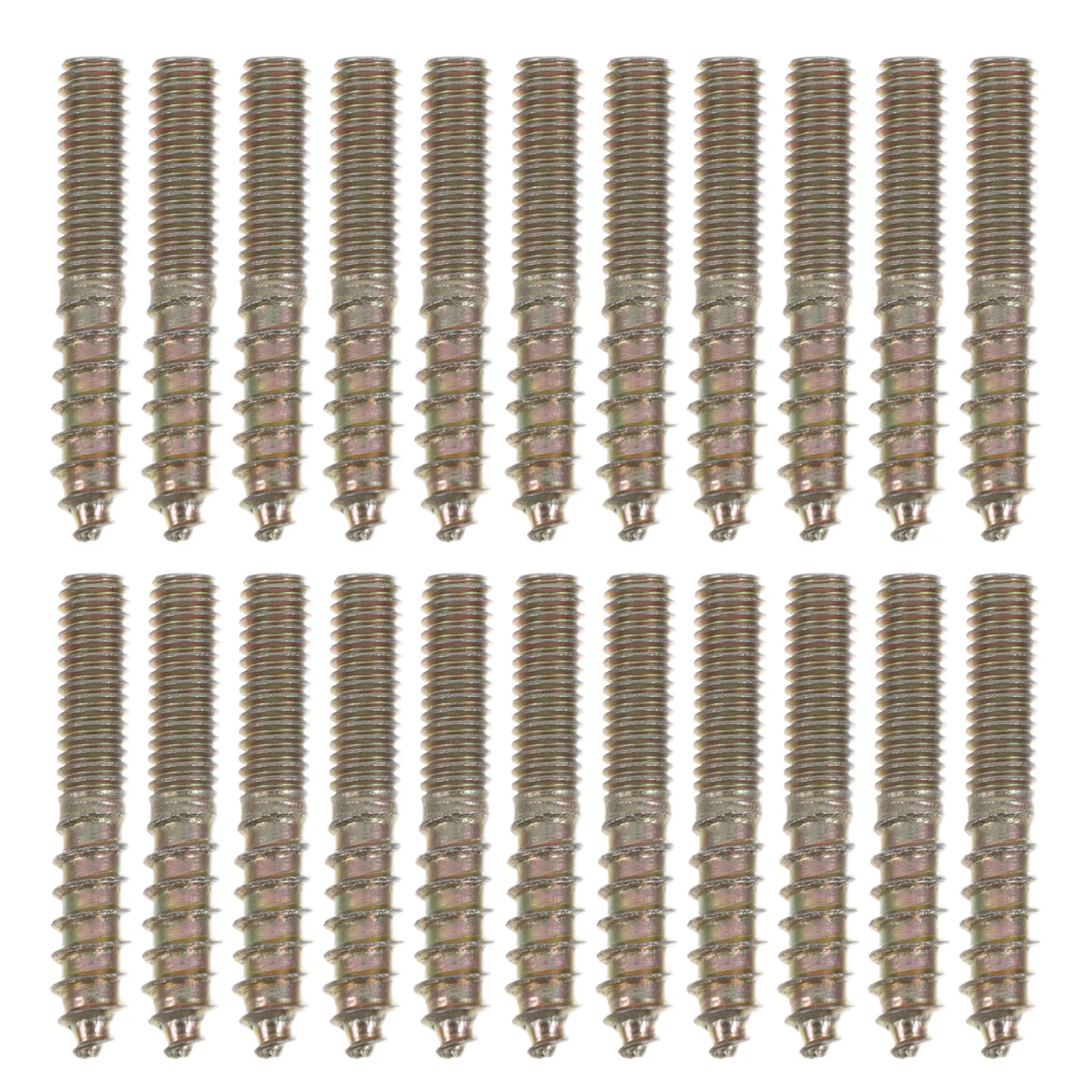 50Pcs Self Tapping Wood Screws 4x25mm Gold Color Single Tip Cabinet Installation Furniture Assembly Carpentry Fasteners