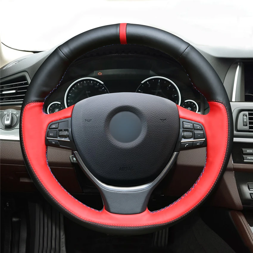

Hand-Stitch Non-slip Suede Leather Car Steering Wheel Cover for BMW F10 2014 520i 528i 2013 2014 730Li iInterior Accessories