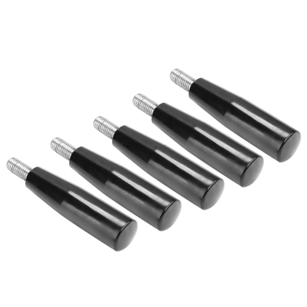 5PCS Bakelite Grip Revolving Handle Galvanized Alloy Studs Nuts Included Thread Milling Machine Handle Crank Handle