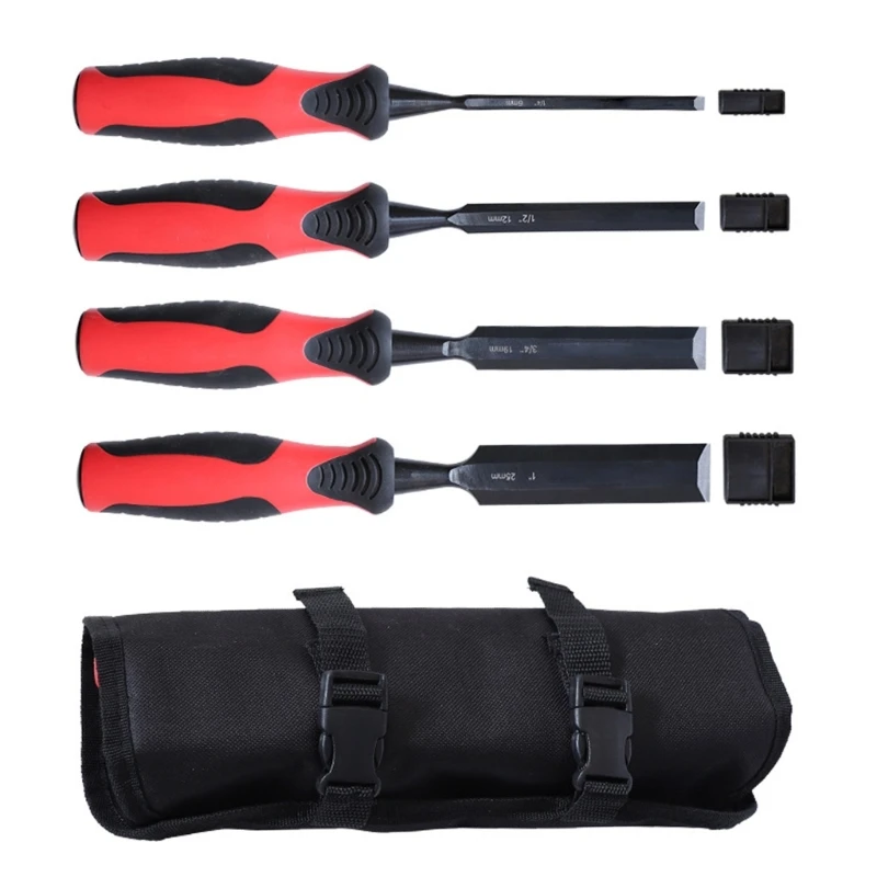 

4Pcs Manual Carving Hand Tool Set Professional Carpenter Woodworking Gouges Hand Tool 6/12/19/25mm