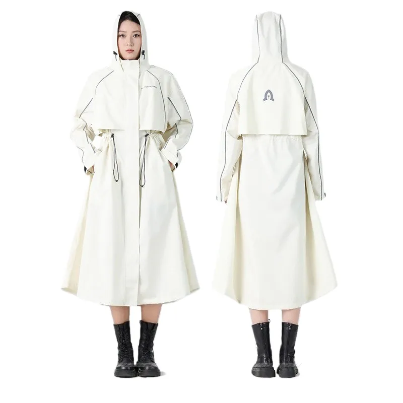 women-waterproof-hooded-long-windbreaker-poncho-loose-portable-raincoat-cycling-hiking-travel-electric-bike-outdoor-rainwear