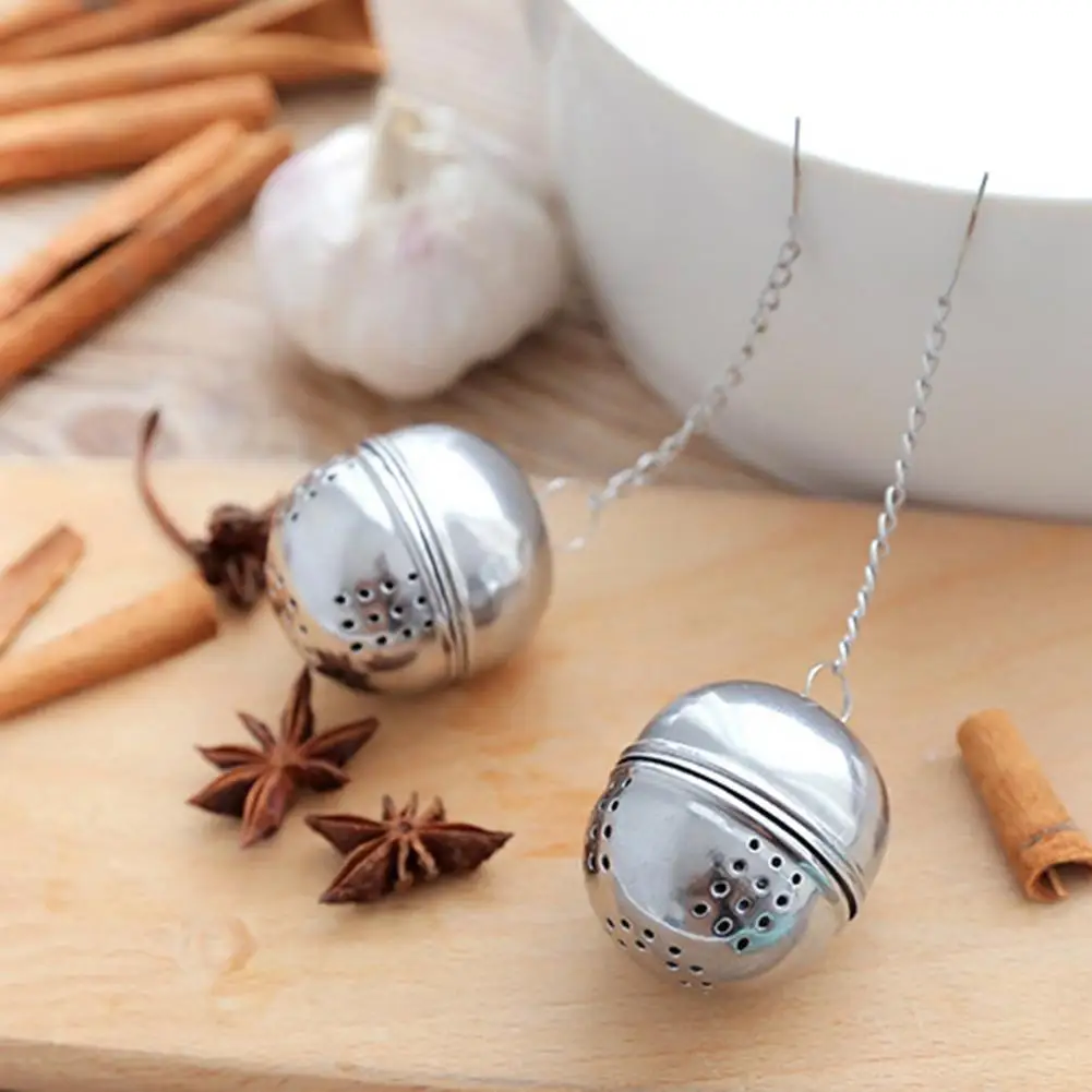 Tea Infuser Spice Infuser Fine Mesh Stainless Steel Spice Tea Ball Tea Infuser Sphere Locking Strainer Spice Ball Colander