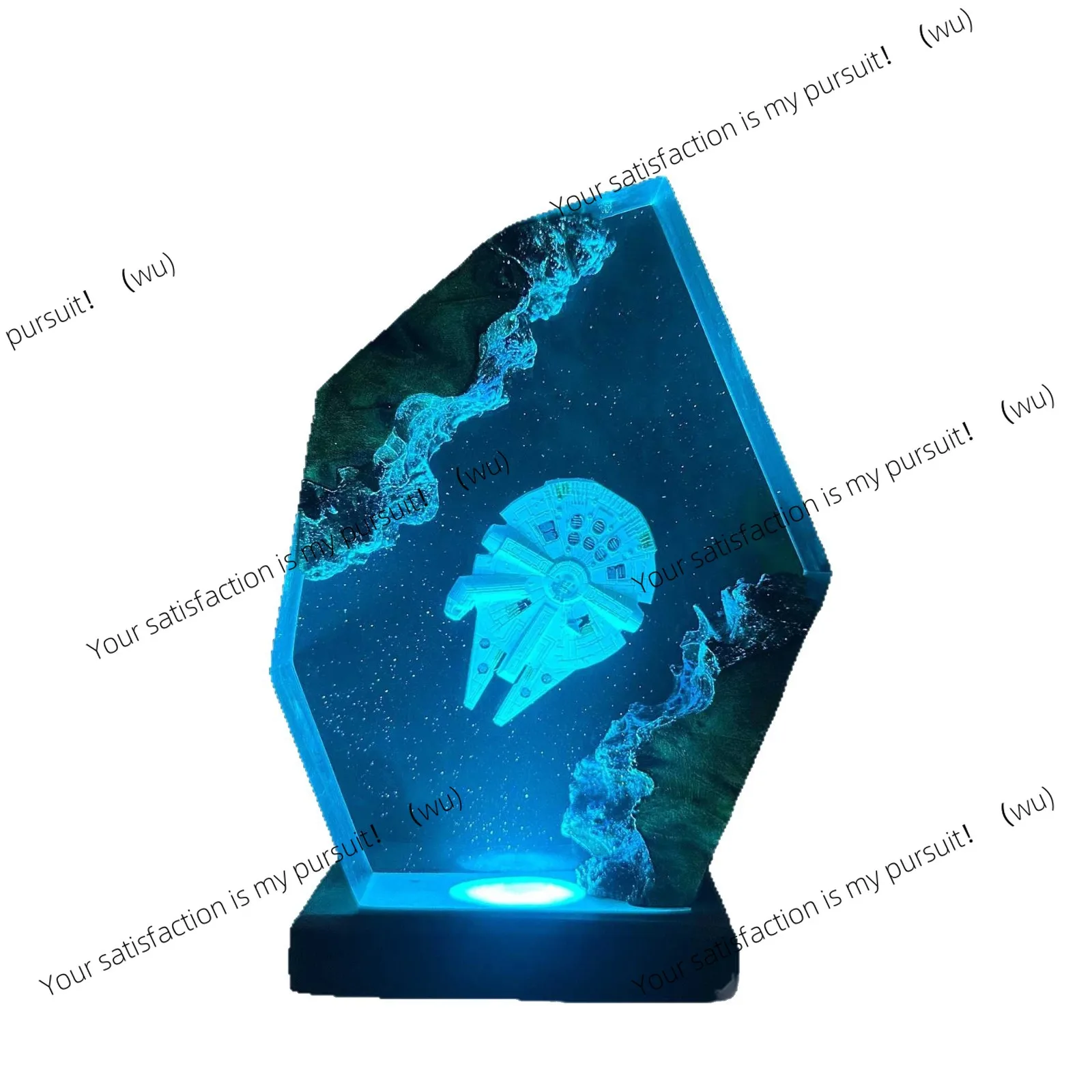 for Handmade Epoxy Resin Night Light Art Desktop Ornament Home Decor Creative Christmas Holiday Gift Present
