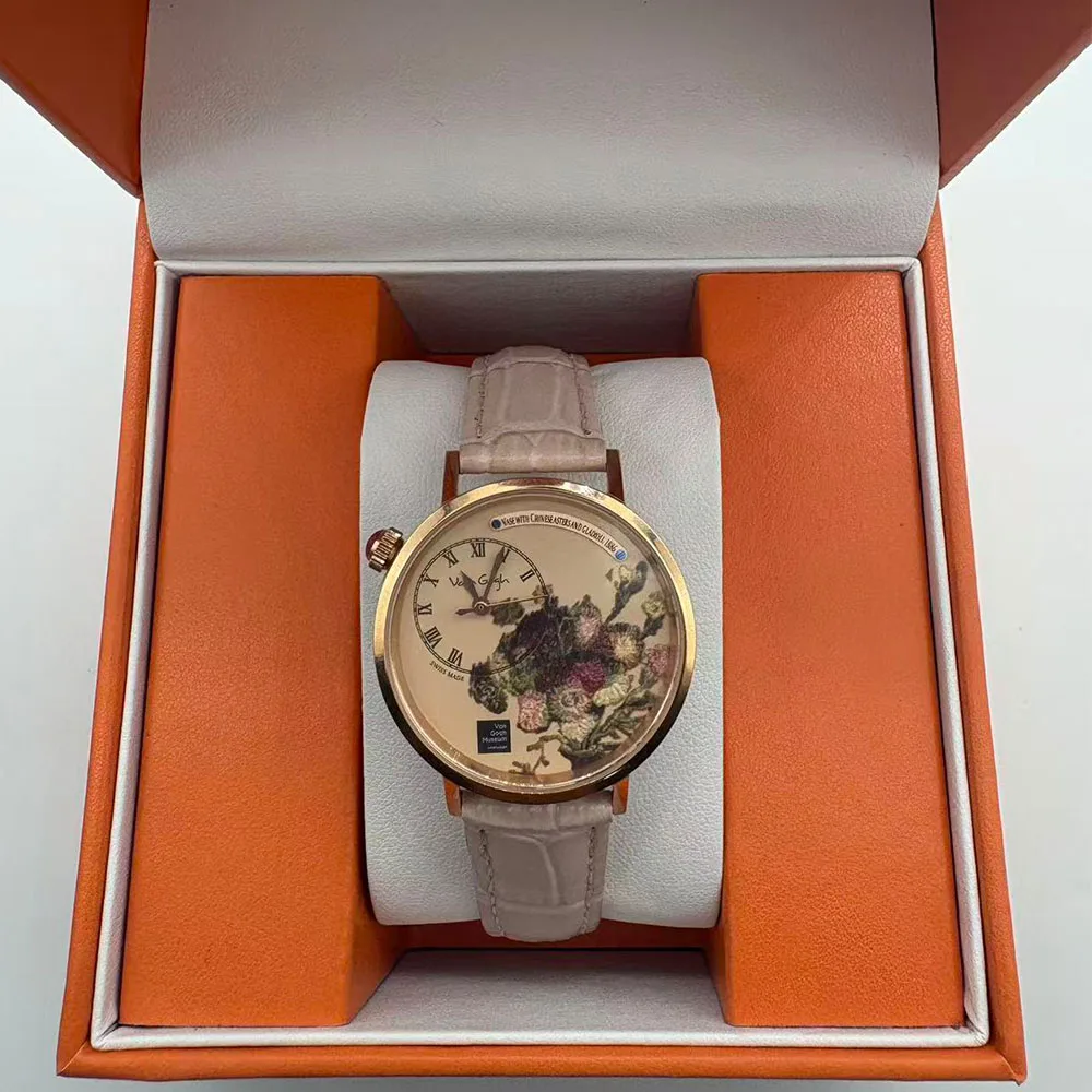 VAN GOGH Ladies Quartz Watch Luxury Stainless Steel Waterproof Watch Ladies Quartz Movement 2025 New Fashion Ladies Watch Gift