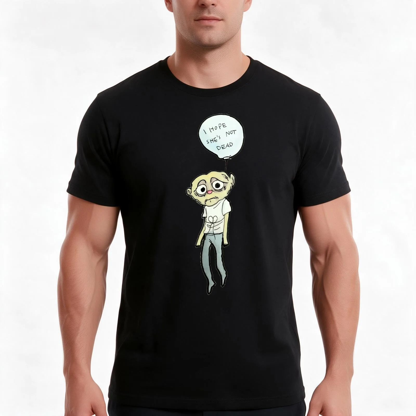 Lima Bean Man T-Shirt, Summer Casual Cotton Tee, Oversized Streetwear Tops, Vintage Graphic Print, Loose Fit Short Sleeve