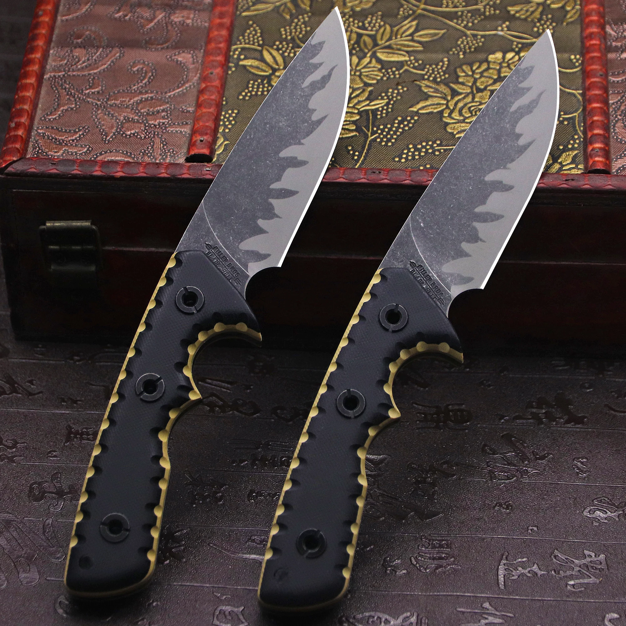 มีด M-L (USA) DC53 Stone Washe - Hunting Knife Outdoor Edge บทวิจารณ์และราคา