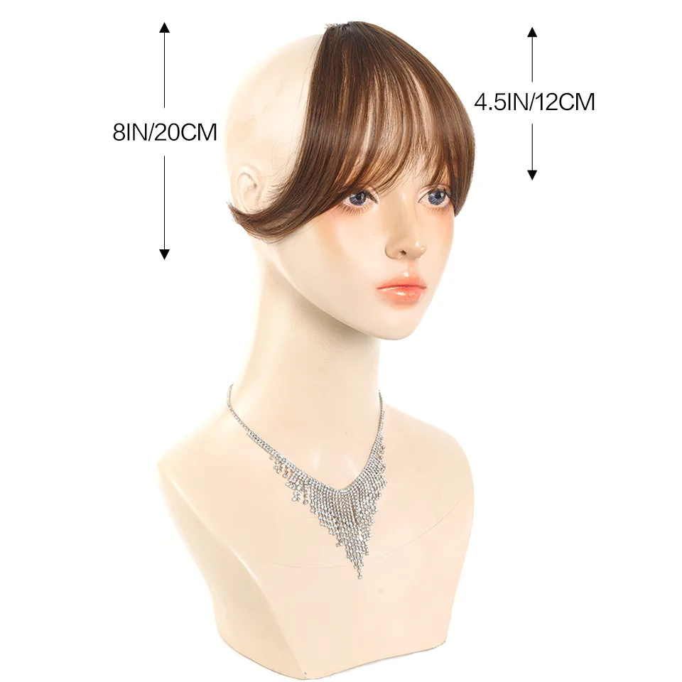Synthetic Bangs Wig For Women With Natural Side Bangs Fluffy And Add Hair Flipper Bangs image 4