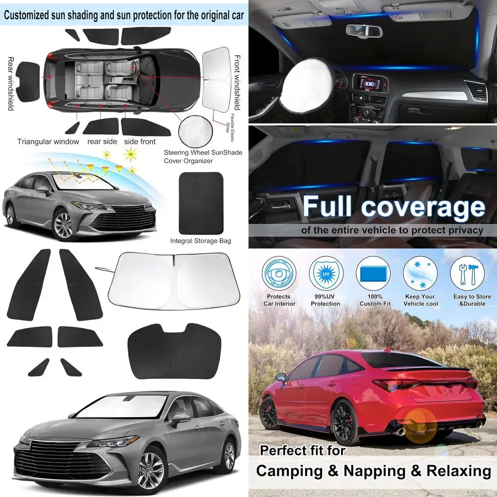 

Солнцезащитный козырек на лобовое стекло на заказ для Avalon 2019-2022, складной козырек, полный комплект, защита конфиденциальности, сохраняет автомобильный крутой