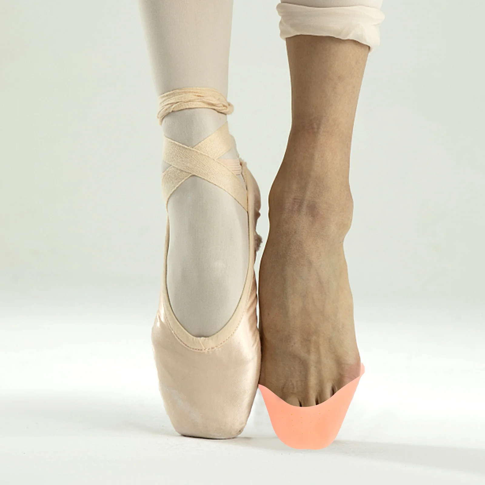 

2Pairs Toe Covers Professional Toe Protectors Comfortable Breathable Wear-Resistant Front Foot Wraps for Running Ballet Hiking