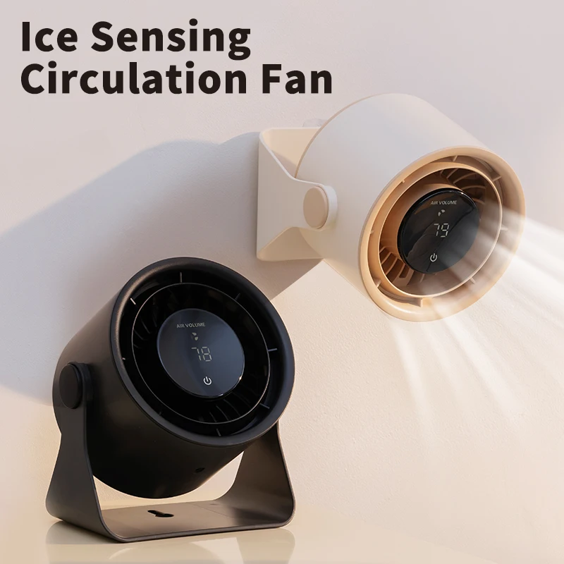 

Новый небольшой USB-вентилятор, мини-офисный настольный вентилятор для общежития, бесшумный вентилятор с рециркуляцией воздуха с высоким ветром и 5-скоростной регулировкой