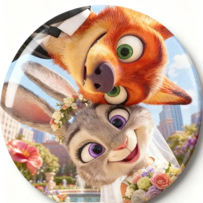 

Товары Disney Zootopia, милые значки с героями мультфильмов, креативные студенческие рюкзаки, украшения, подвески, броши, подарки, оптовая продажа