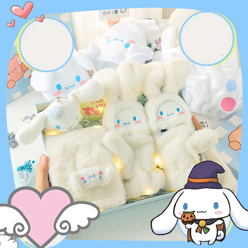 

2024 Sanrio Cinnamoroll Exquisite Gift Box Suit Kawaii Anime Figure Send To Girlfriend Best Friend Premium Gift Birthday Present