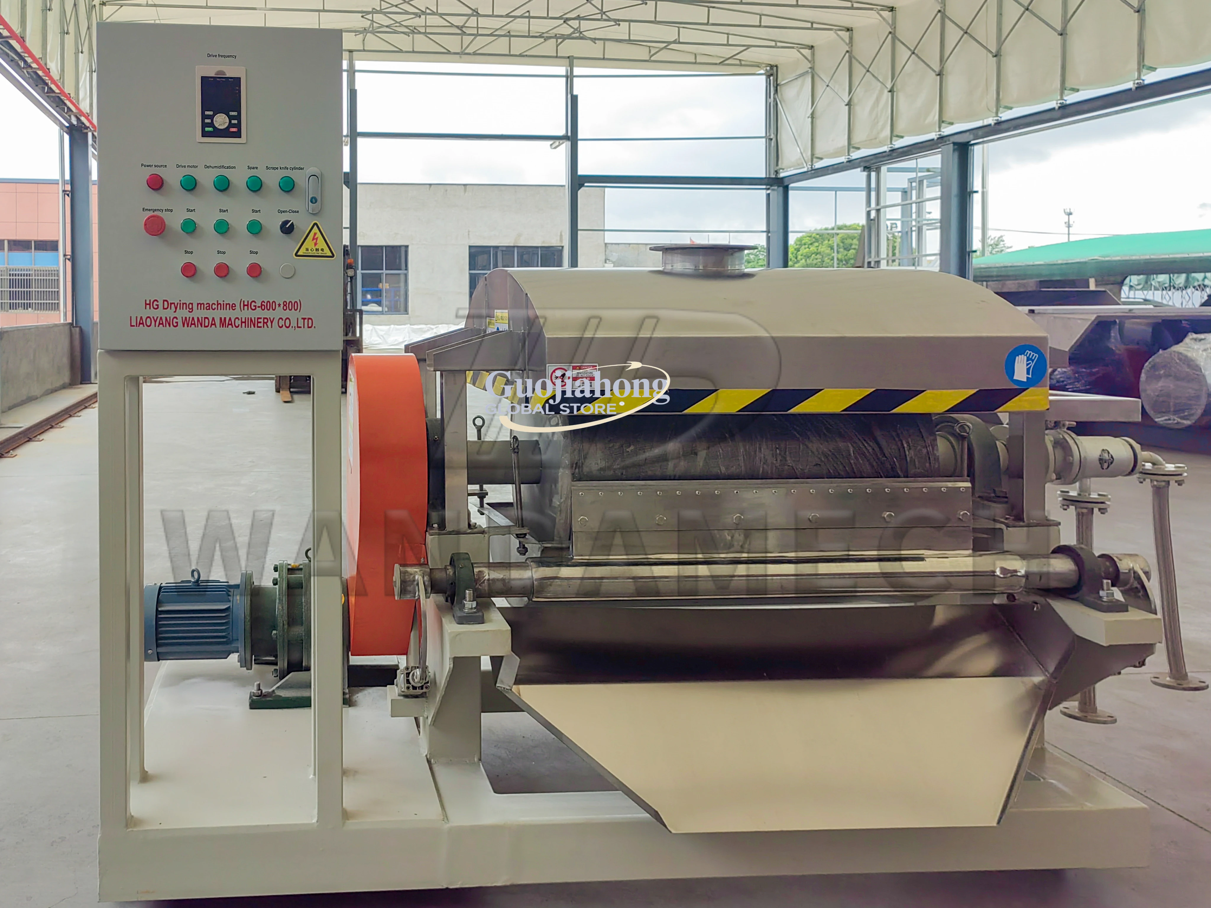 HG-1200 * 2000 milk powder lactose scraper dryer high concentration liquid drum scraper dryer