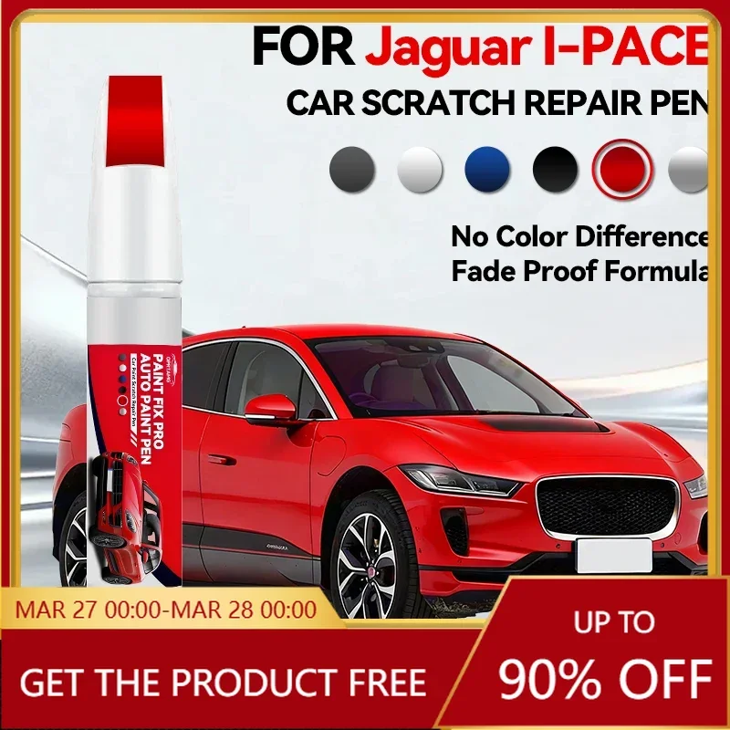 

Ручка-корректор для ремонта лакокрасочного покрытия автомобиля JAGUAR I-PACE, средство для удаления царапин, аксессуары для авто, белый 1AA, NAK красный, черный 1AG B