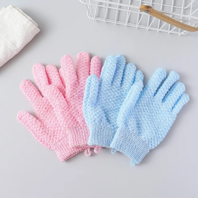 3272 Gloves Body Brush Take A Shower In 1 Minute Exfoliating Scrub Foot Scrubber Cath Sponge High-Elastic Five-Finger Bath Towel