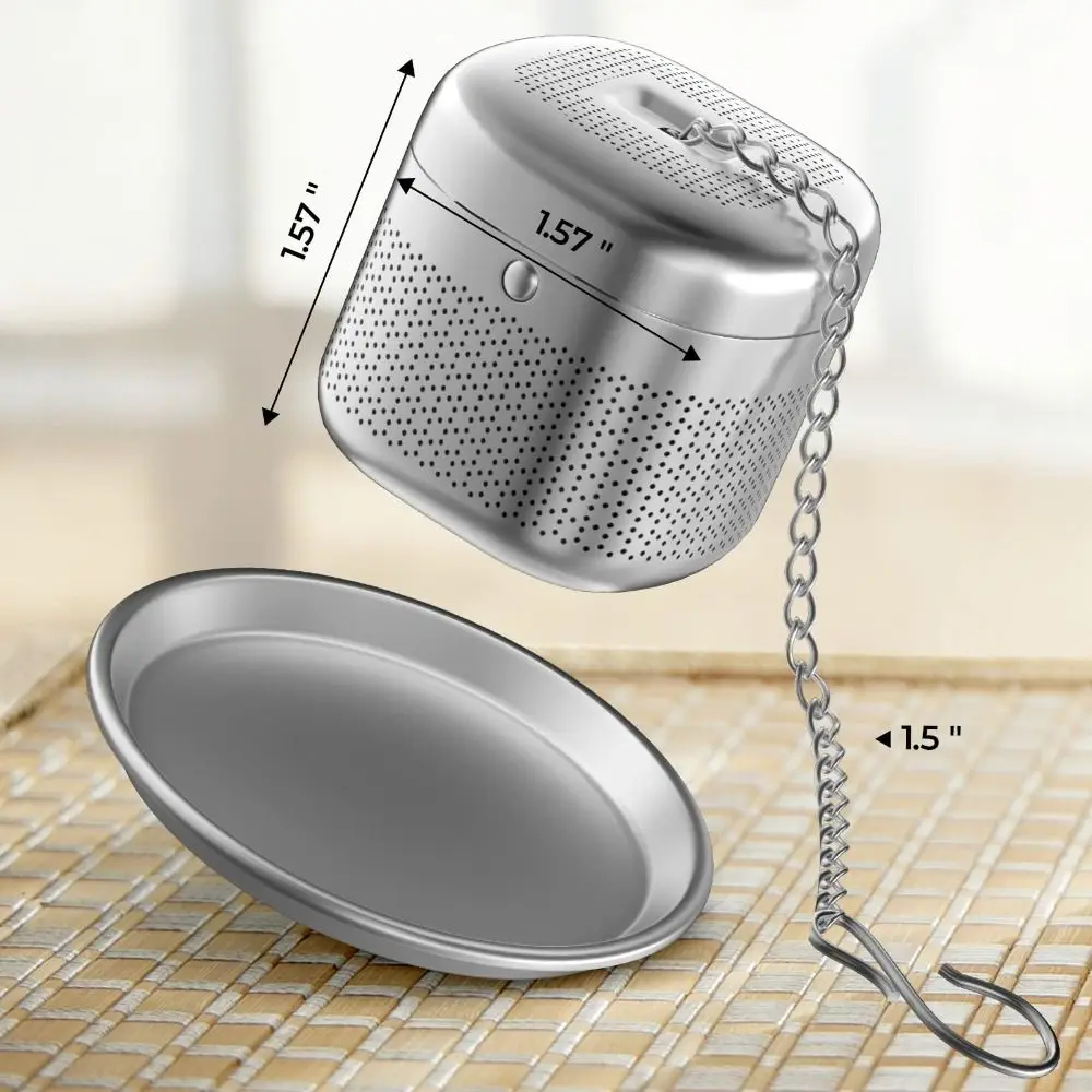 Stainless Steel Tea Infuser Ball Extra Fine Mesh Loose Tea Steeper Mesh Filter Strainer Kitchen Tool