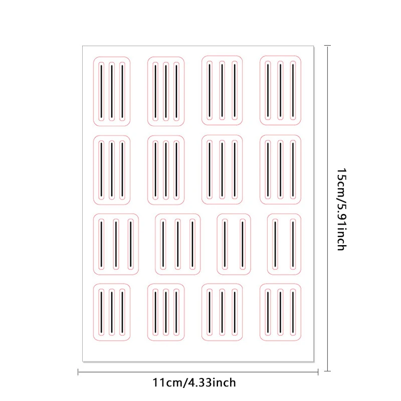 1 แผ่นโปร่งใสเล็บฝรั่งเศสท่องเที่ยวสติกเกอร์กาวเล็บ Art Decals เล็บฝรั่งเศส DIY Stencil 3D เครื่องมือจัดแต่งทรงผม