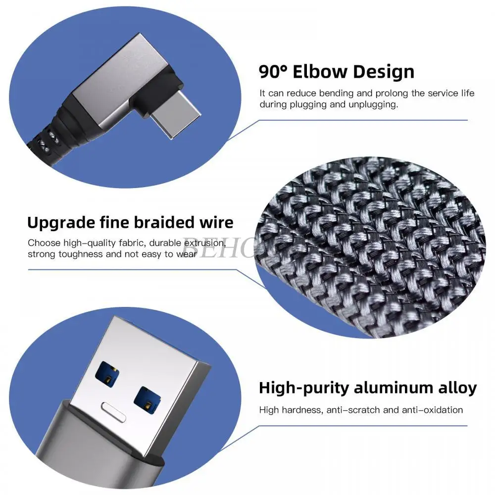 VR كابل ربط 5 متر/6 متر/7 متر كابل شحن خط USB 3.0 نقل كابل بيكو 3 نوع-C محول ل كوة كويست 3/2 VR الملحقات #4